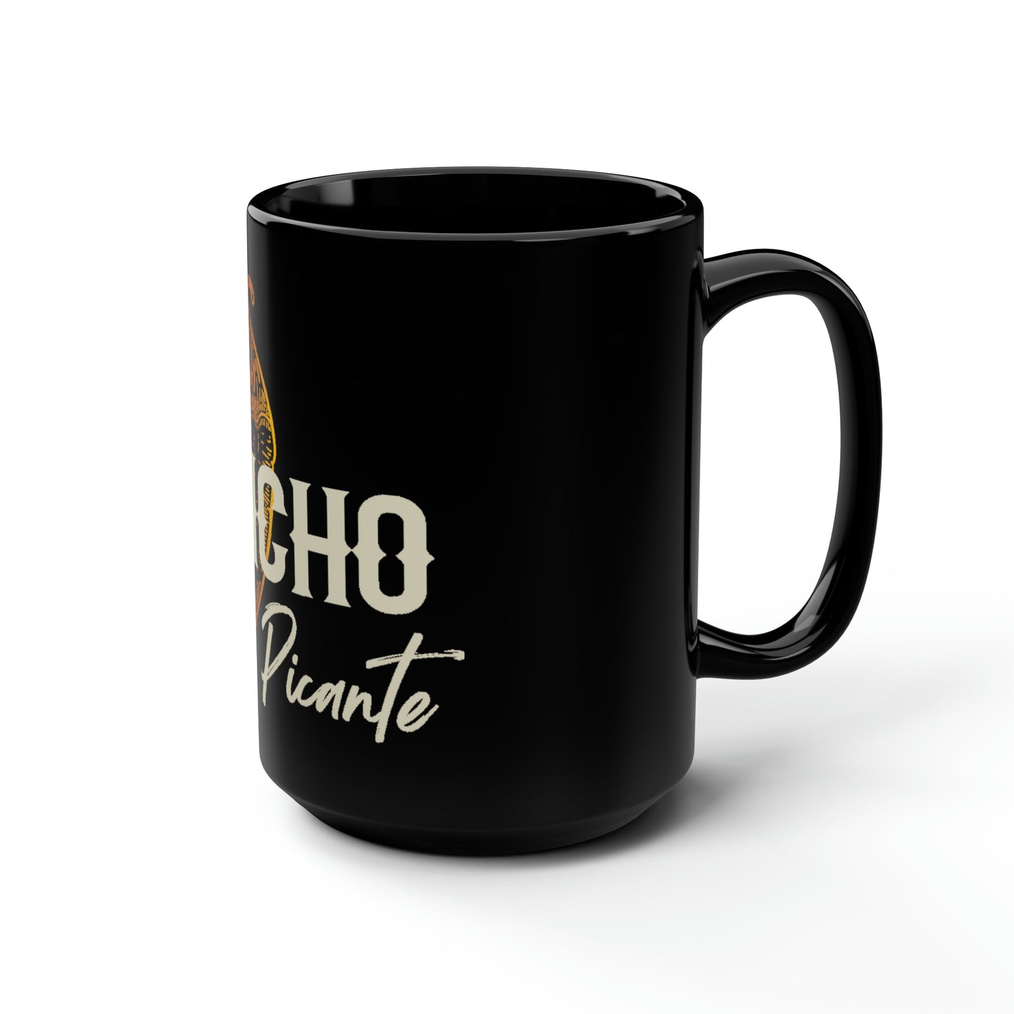 Black Mug, 15oz, Logo