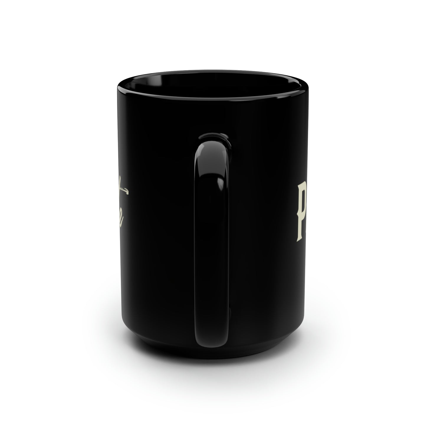 Black Mug, 15oz, Logo 2