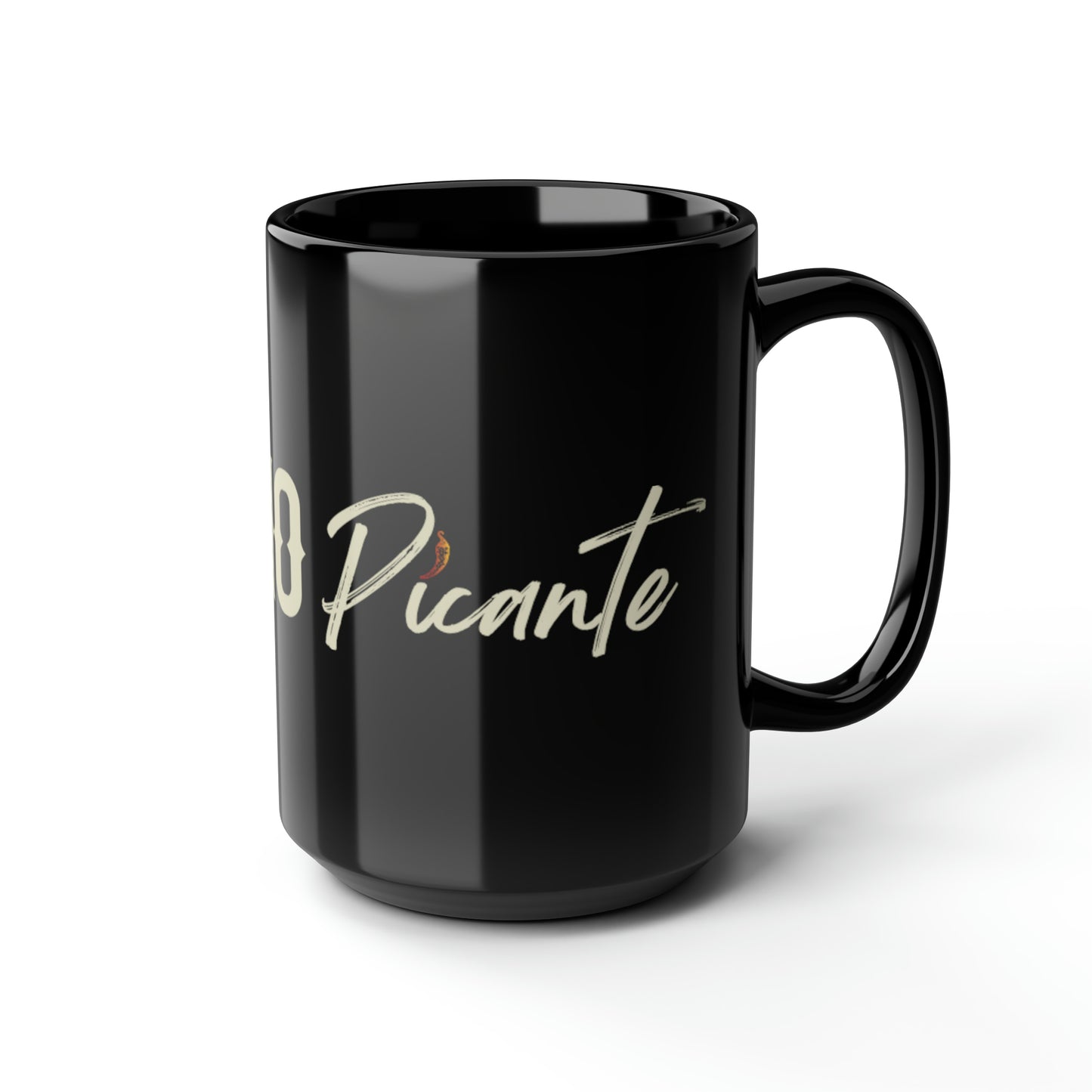 Black Mug, 15oz, Logo 2