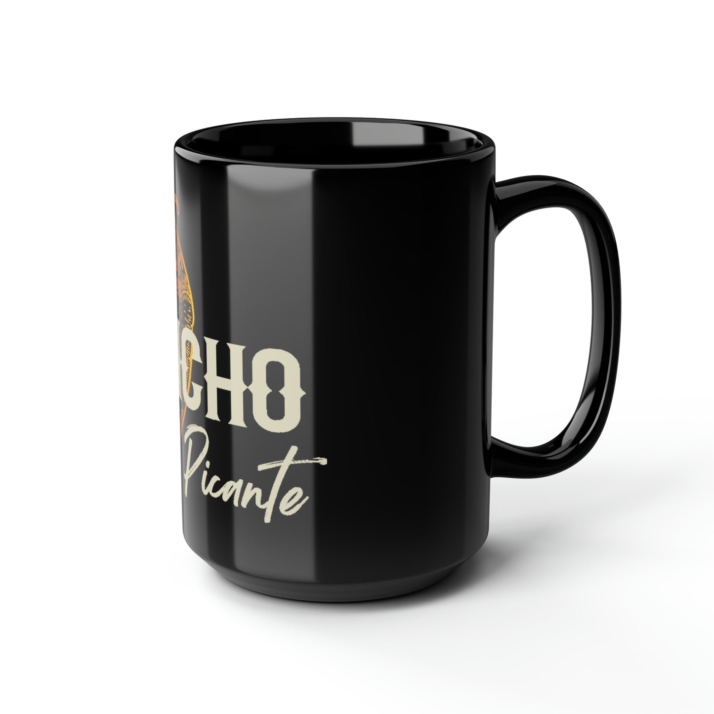 Black Mug, 15oz, Logo