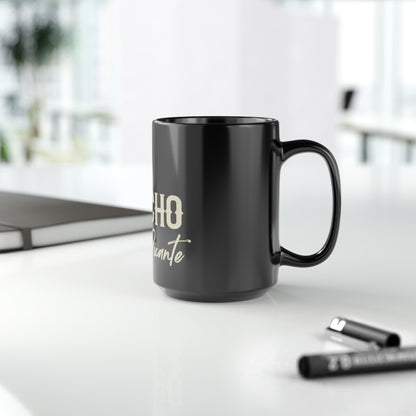 Black Mug, 15oz, Logo