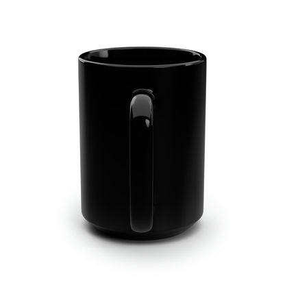 Black Mug, 15oz, Logo