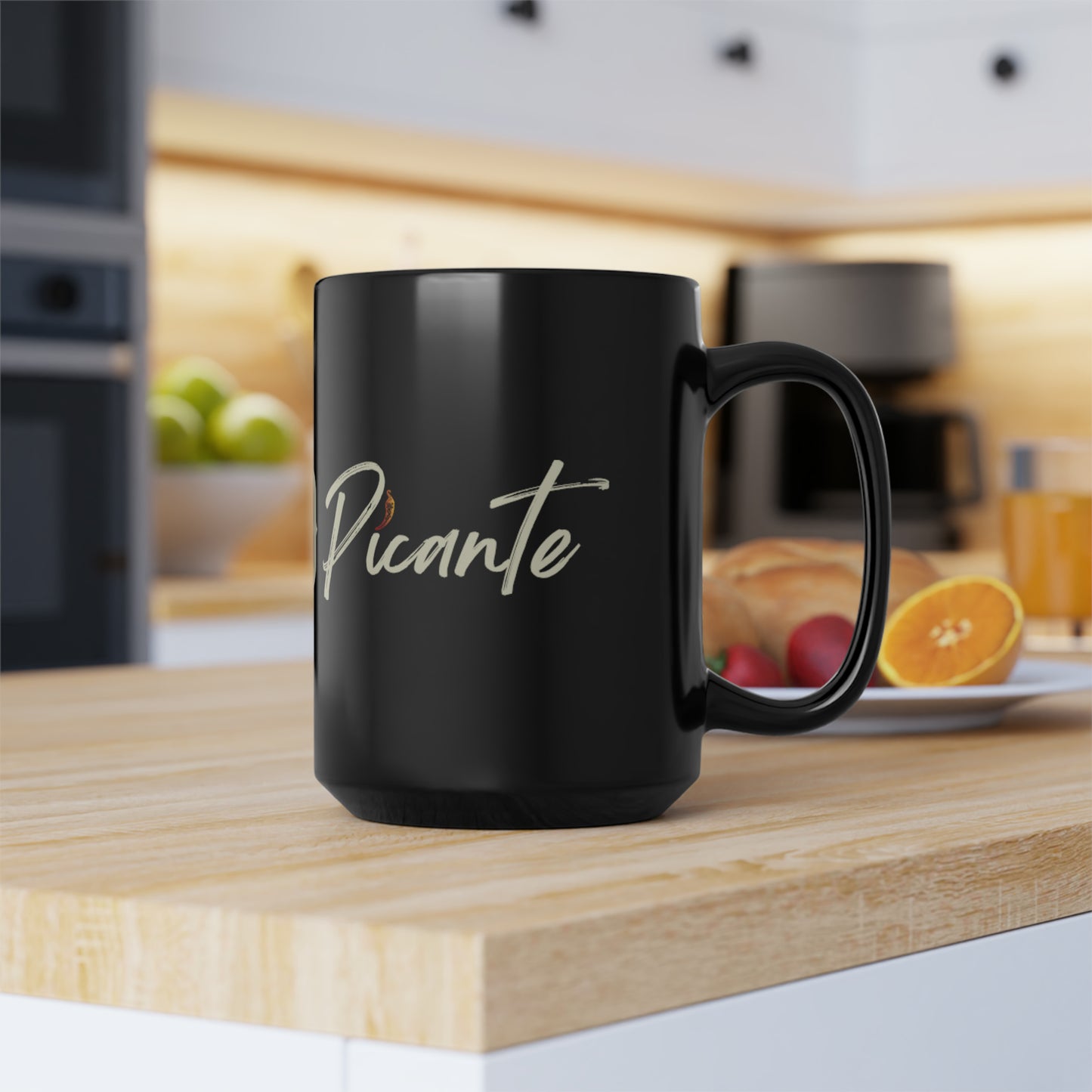 Black Mug, 15oz, Logo 2